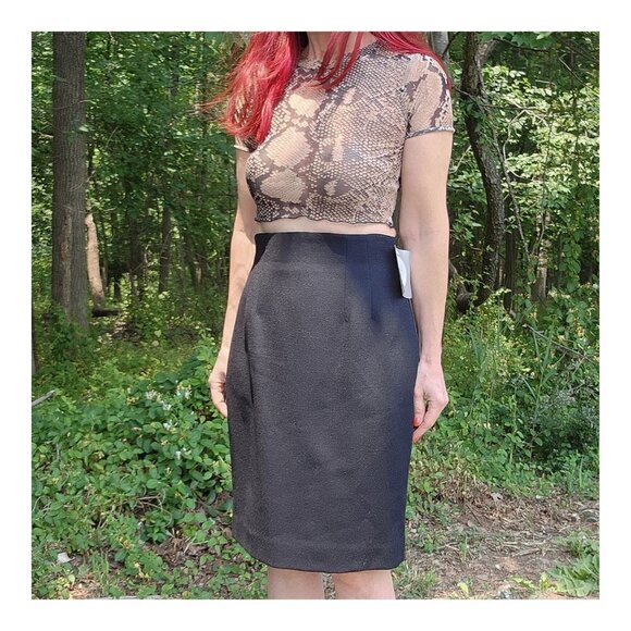 CHRISTIAN DIOR NWT Vintage Wool Business Career Classic Pencil Skirt - Picture 4 of 15